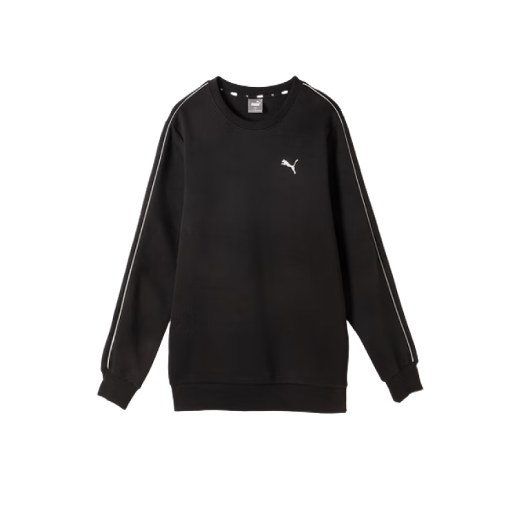 PUMA PUMA Sweatshirts Men's Black Crew Neck Moderate Regular