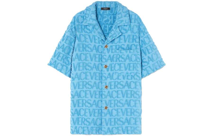 VERSACE 【Previous Season】VERSACE Allover towel overshirt