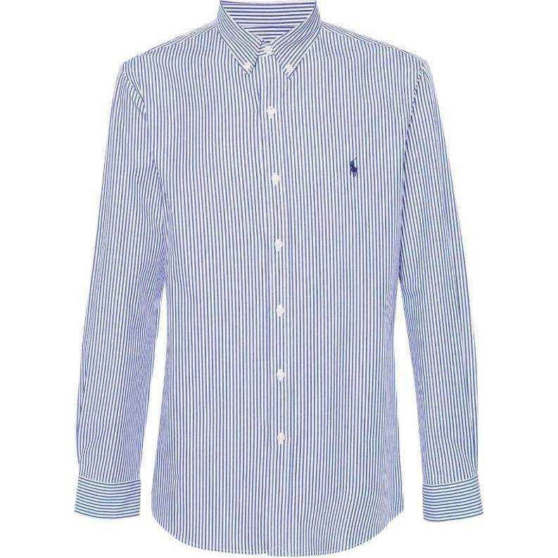 Polo Ralph Lauren Logo Embroidered Pinstriped Shirt