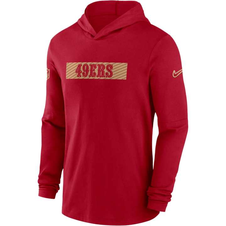 Nike Nike San Francisco 49ers Sideline Men's Nike Dri FIT Nfl Long Sleeve Hooded Top