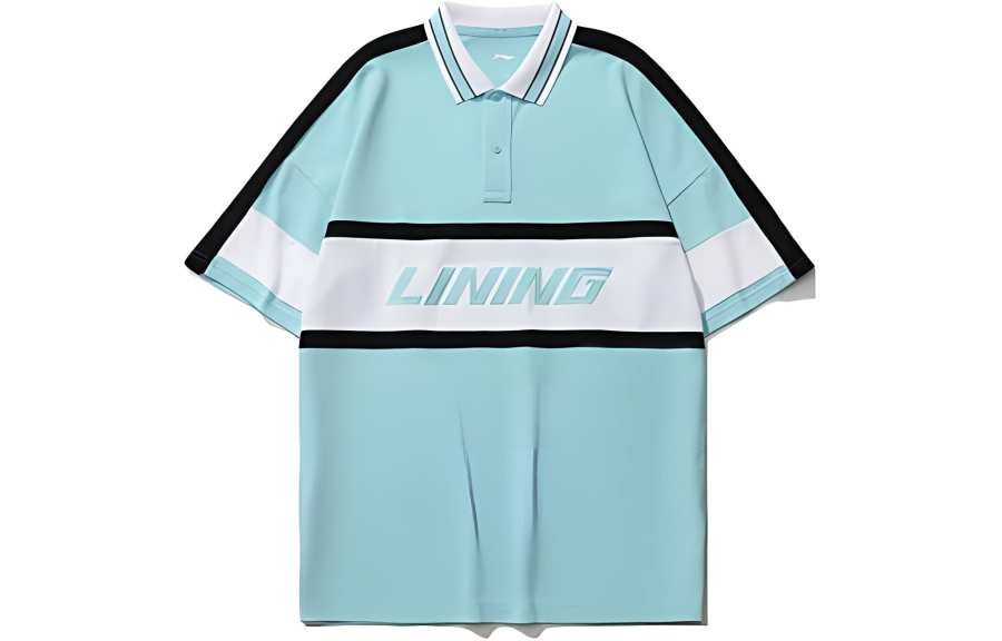 Li-Ning Li Ning Sports Fashion Collection Polo Shirt Men's Clearwater Blue
