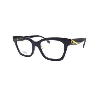 FENDI Plate Frame Oval Eyeglass Frames Women's