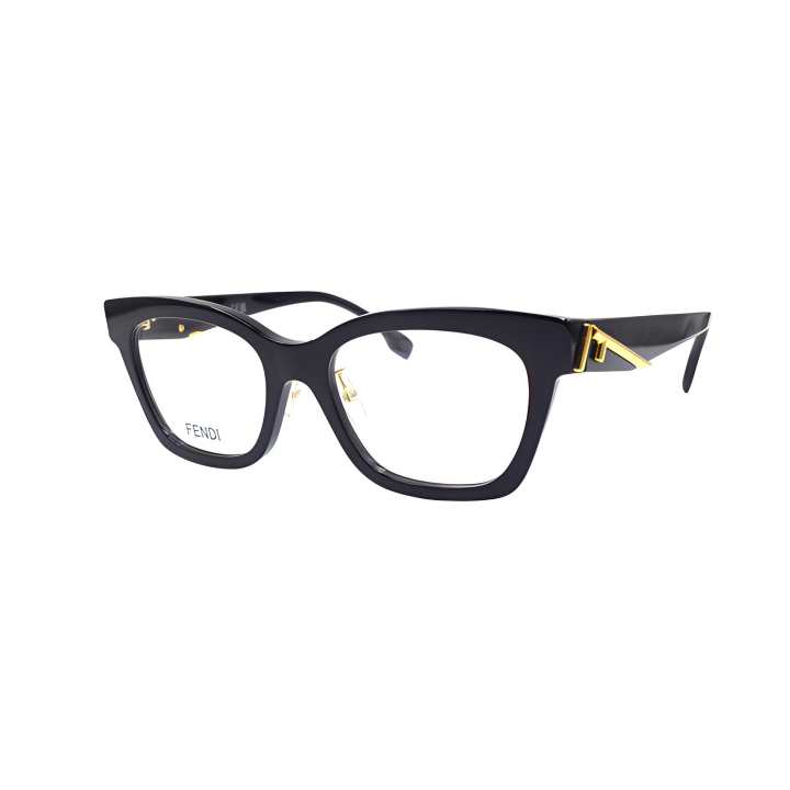 FENDI FENDI Plate Frame Oval Eyeglass Frames Women's