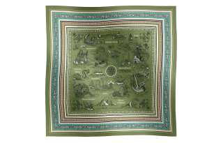 HERMES Sailor Tattoos Shawls Women's Green