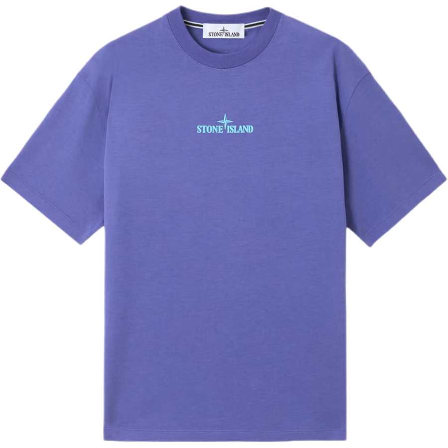 STONE ISLAND Logo Printed Crewneck T Shirt