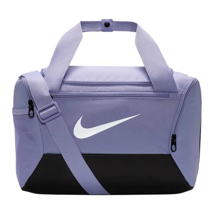 Nike Nike Brasilia Polyester Shoulder Bag, Crossbody Bag, Handbag Small Unisex Light Purple & Ice & Black & White