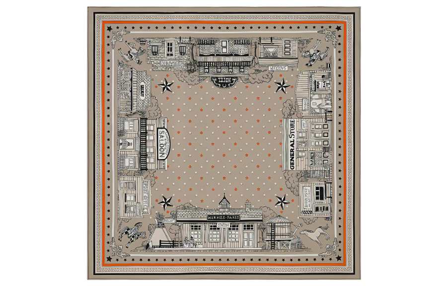 HERMES HERMES Paris Silk Scarves Women's