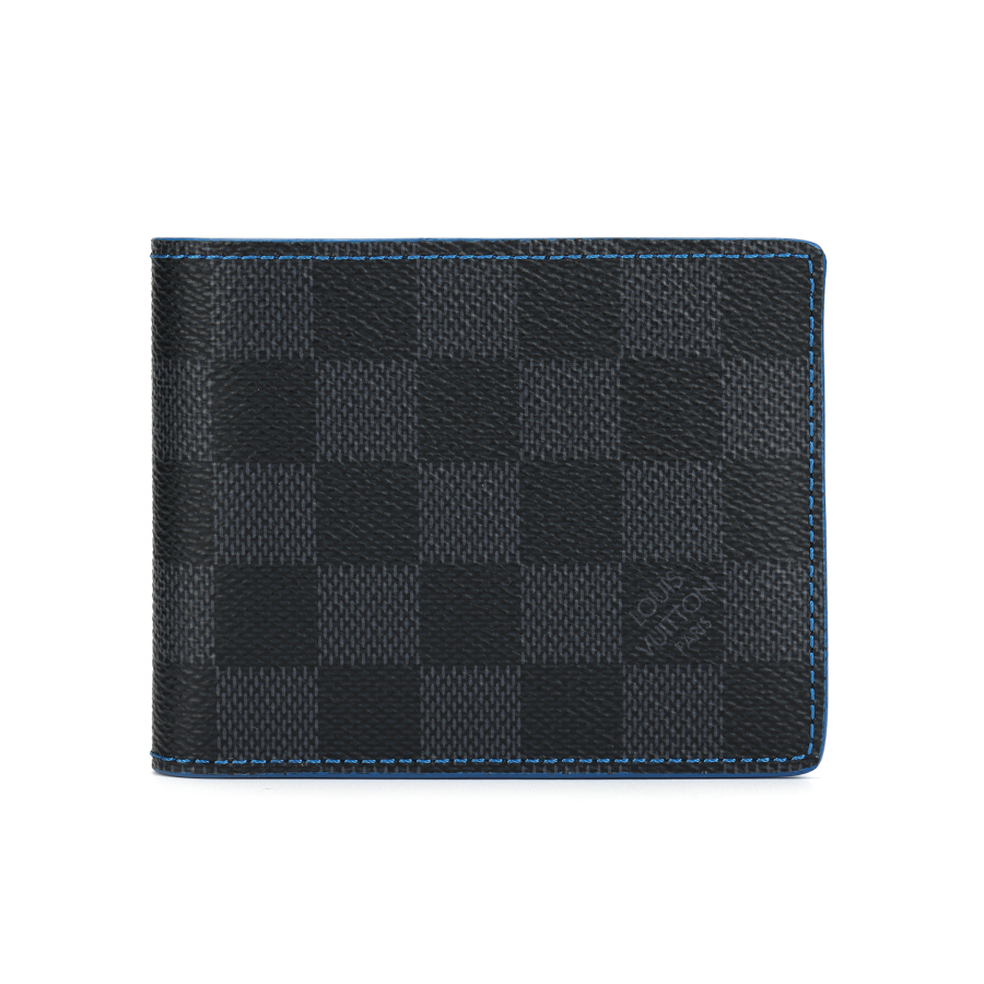 LOUIS VUITTON LOUIS VUITTON Slender Wallet Damier Graphite Blue
