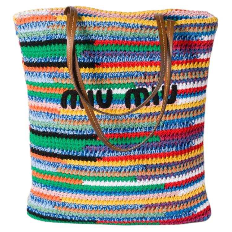 MIU MIU Cotton Handbag, Shoulder Bag Regular Women's Multicolor