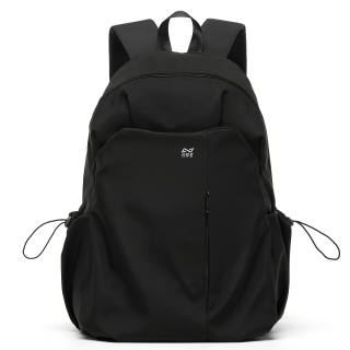 KEYSTREET Fabric Backpack Laptop Backpack Unisex Black/Ecru/Green/Blue/Burgundy