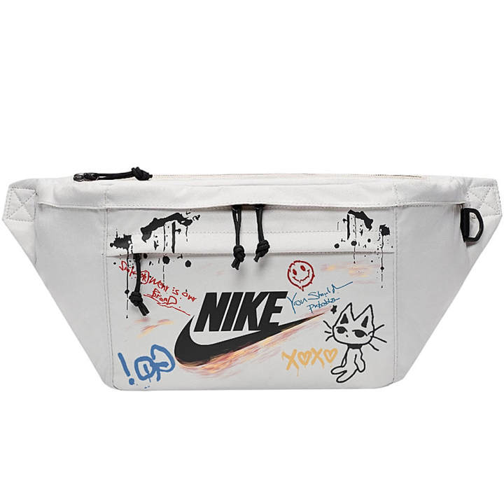 Nike Nike Fabric Graffiti Rabbit Shoulder Bag, Crossbody Bag, Sling Bag, Fanny Pack Regular Unisex Light Bone