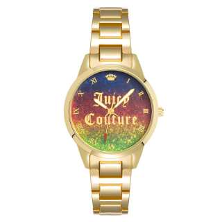 Juicy Couture JUZI Wrist Watches Quartz Movement Metal Strap 34mm Multicolor Watch Dial Women's Watch Casual