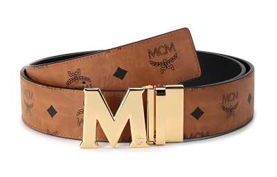 MCM Claus M Reversible Belt Visetos 1.75W 51In/130Cm