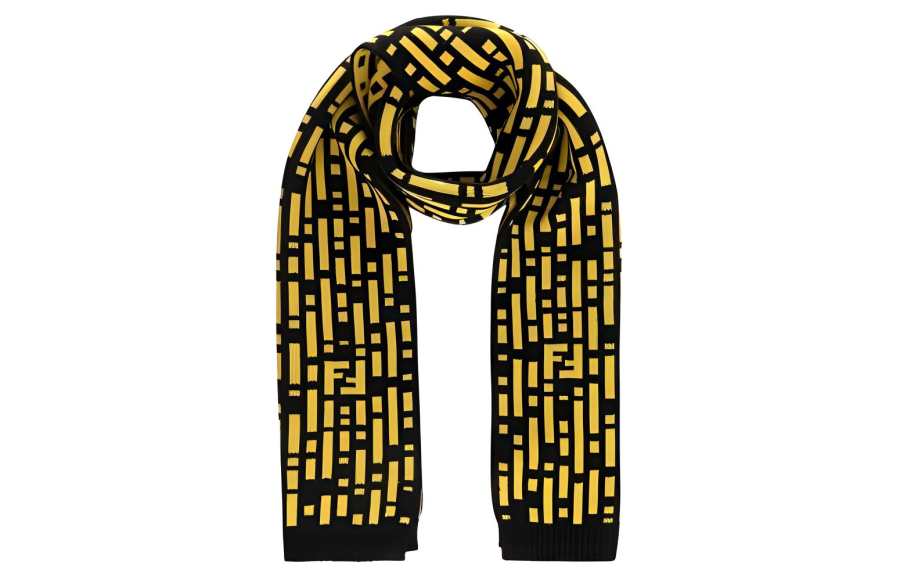 FENDI Fendi 10s patterned scarf