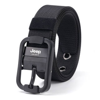 JEEP SPIRIT Nylon Belts Men's Black/Gray/Green/Khaki Strap 3.8cm