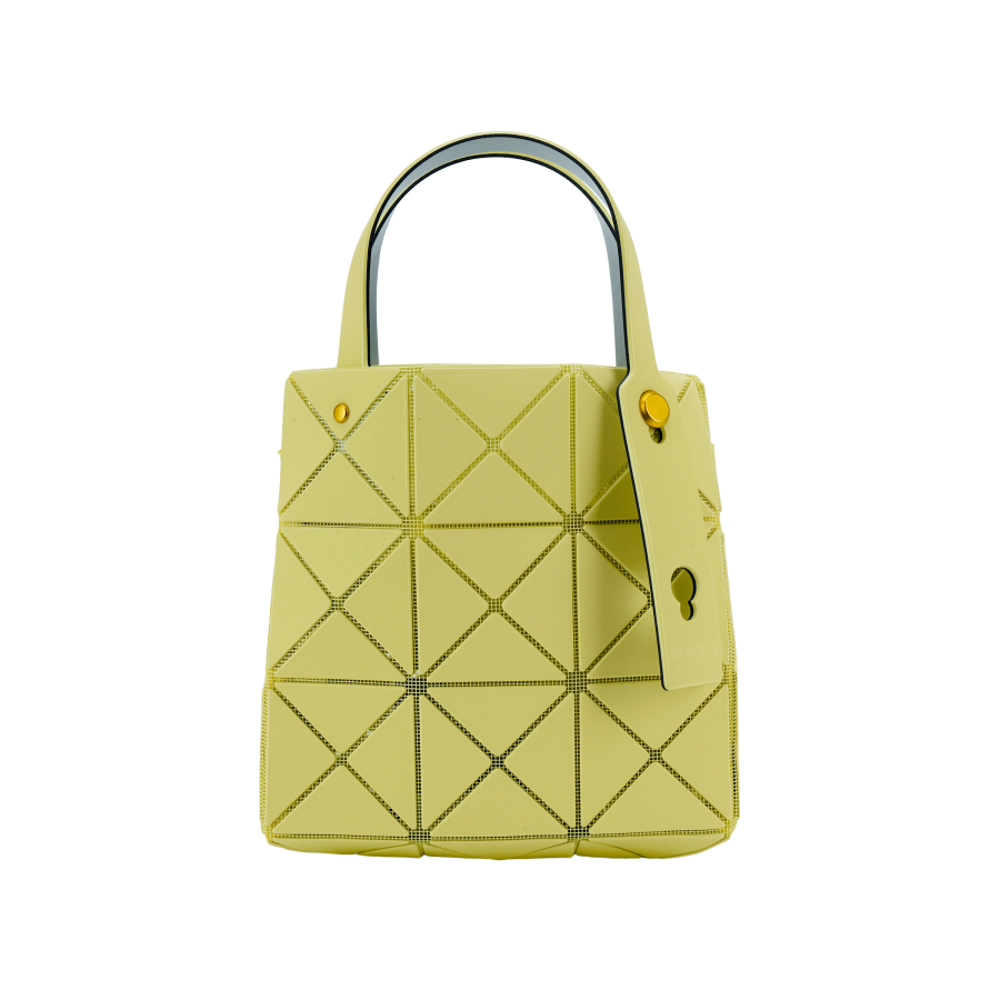 ISSEY MIYAKE CARAT Polyvinyl Chloride Resin Diamond Handbag Mini Women's Yellow