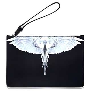 Marcelo Burlon Cow Leather Clutch Men's Black