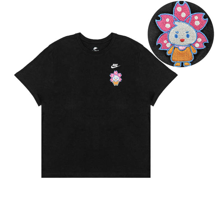 Nike Nike T Shirts Unisex Black Crew Neck Moderate Straight Fit