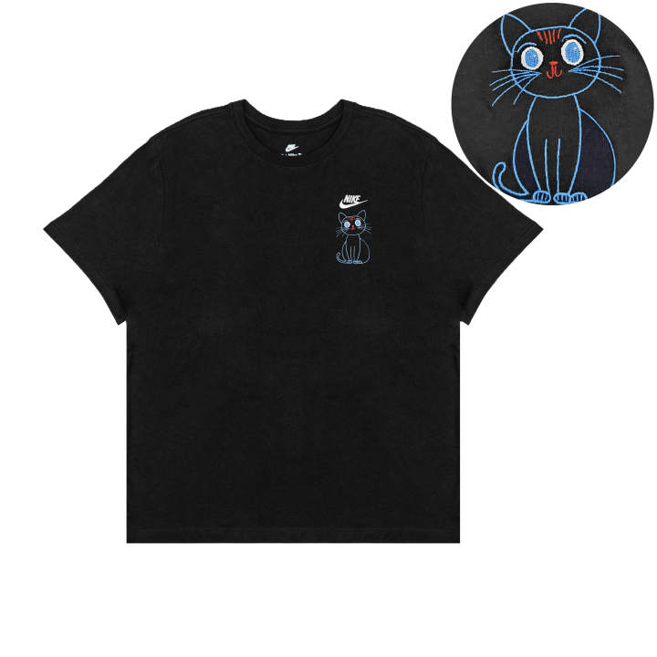 Nike Nike T Shirts Unisex Black Crew Neck Moderate Straight Fit