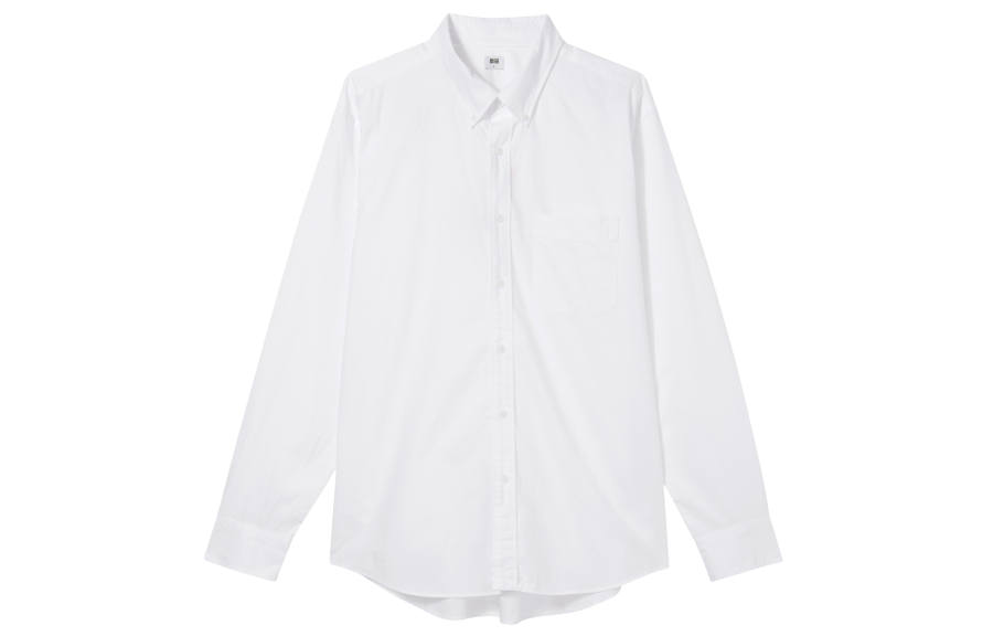 UNIQLO Shirts Unisex White Lapel Moderate Other