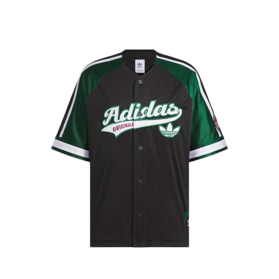 Adidas Originals RETRO UNITEFIT Shirt Unisex Black/Dark Green