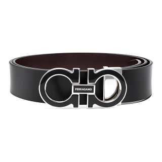 Ferragamo logo-buckle leather belt