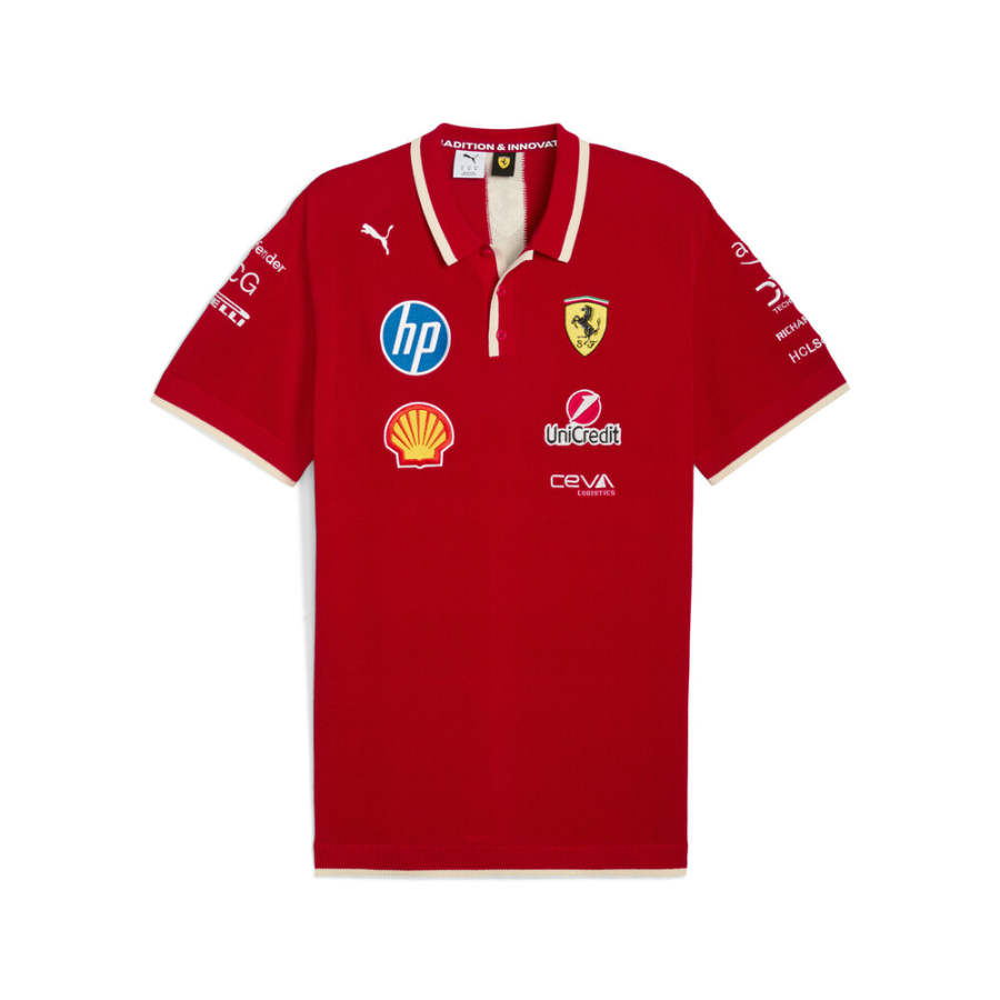 PUMA Scuderia Ferrari Racing Collection Polo Shirt Men's Red