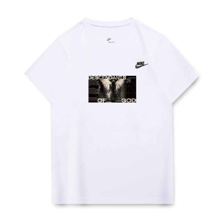 Nike Nike T Shirts Unisex White Crew Neck Moderate Straight Fit