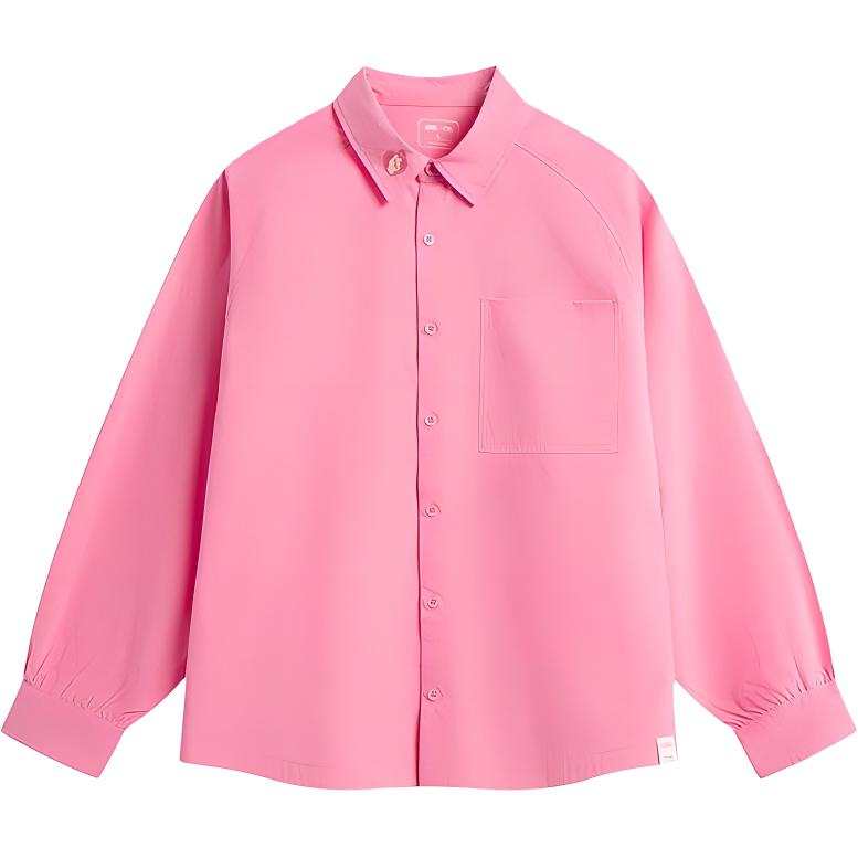 Li-Ning Li Ning Shirts Unisex Pink Lapel Moderate