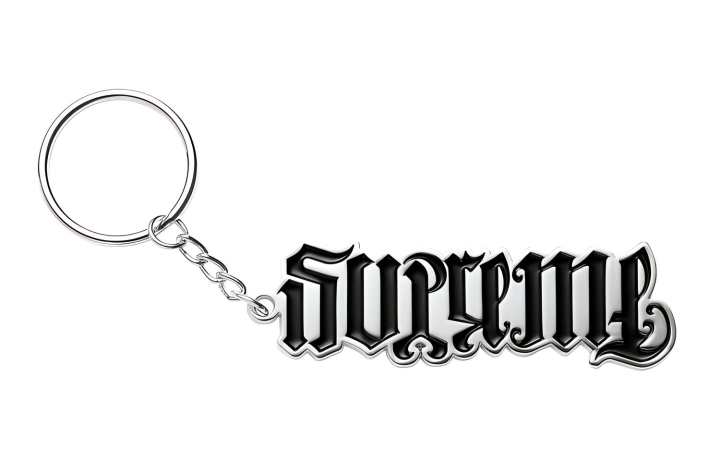 Supreme Supreme Ambigram Keychain Red