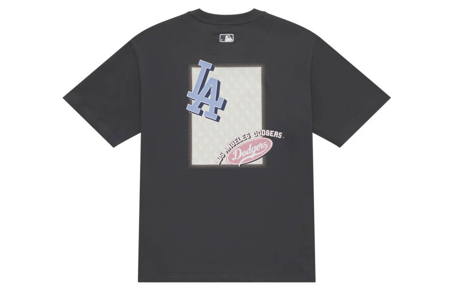 MLB MLB MONOGRAM SS25 T Shirt Unisex Charcoal Gray