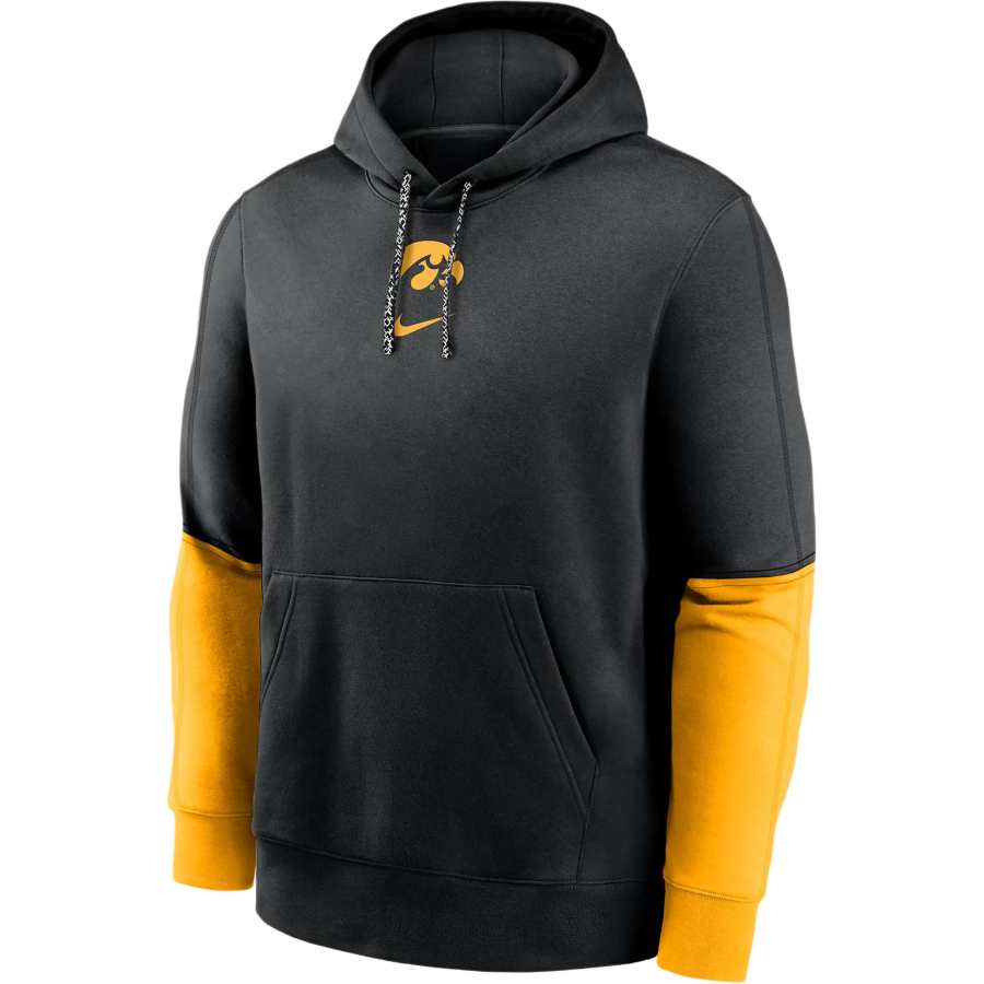 Nike Nike Iowa Hawkeyes Sideline Team Issue Club Men's Nike College Pullover Hoodie