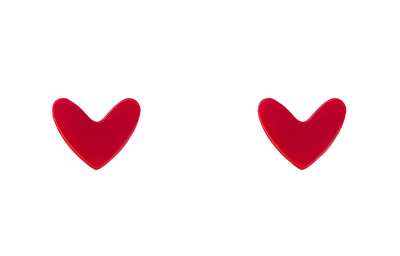 AHKAH Stud Earrings Women's Red