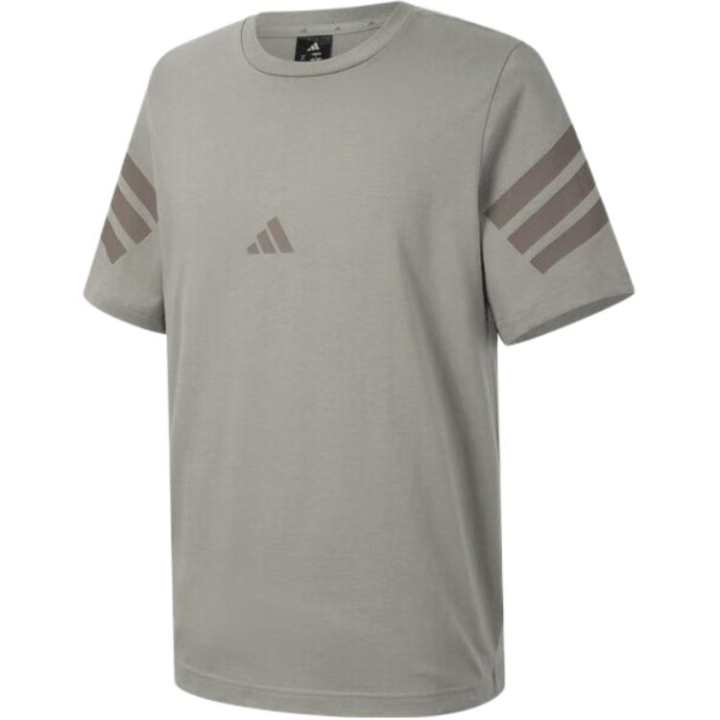 Adidas Adidas T Shirts Men's Gray Crew Neck Moderate
