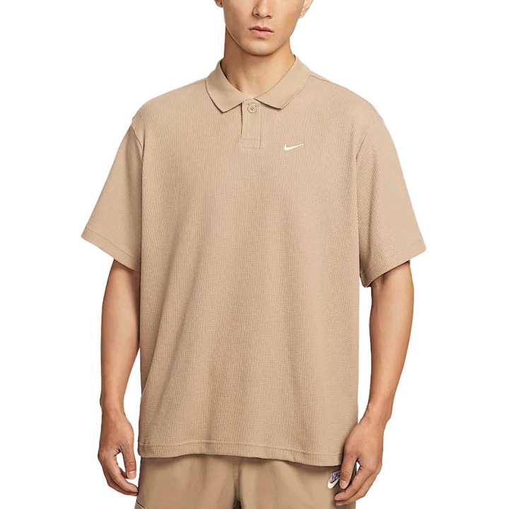 Nike Nike Club T Shirts Men's Khaki Polo Collar Moderate