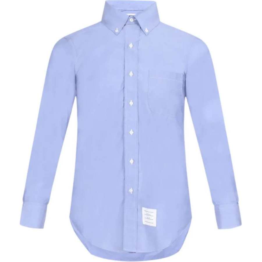 THOM BROWNE THOM BROWNE Shirts Men's Blue Lapel Moderate