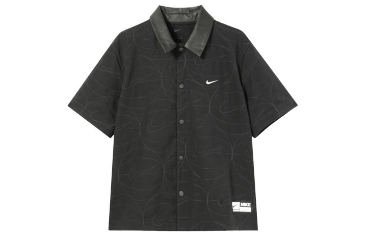 Nike Nike Men's Woven Casual Basketball Short-Sleeve Shirt Black