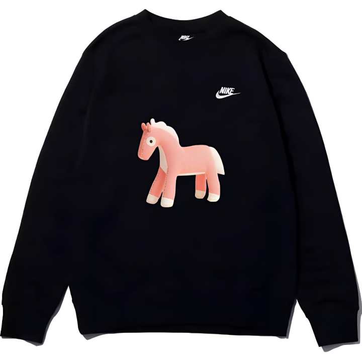 Nike Nike Sweatshirts Unisex Black Crew Neck Moderate Regular