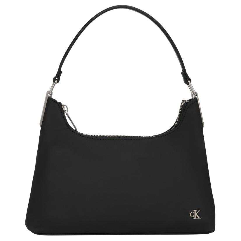 CALVIN KLEIN Fabric Shoulder Bag Medium Women's Space Black