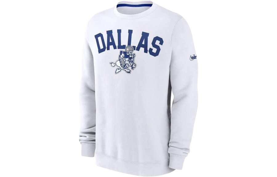 Nike Nike Dallas Cowboys Athletic Team Sweatshirt Dallas Denim Men's White