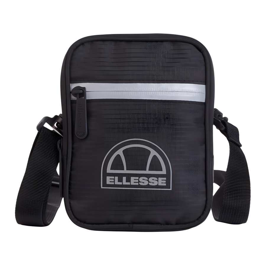 Ellesse Polyester Shoulder Bag, Crossbody Bag Unisex Black
