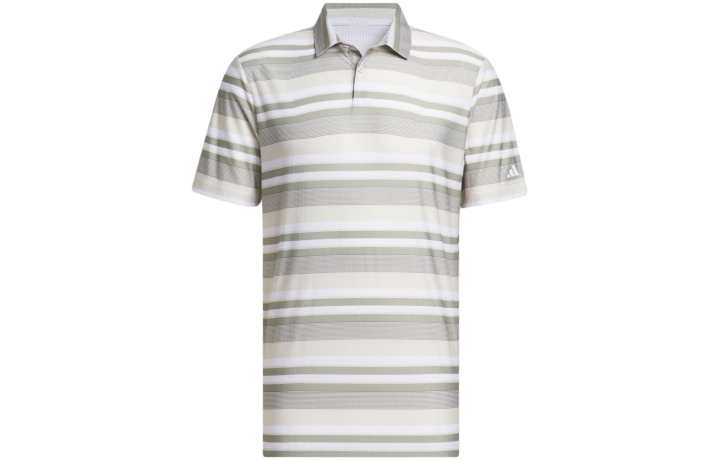 Adidas Adidas Polo Shirts Men's Silver Polo Collar Moderate Straight Fit