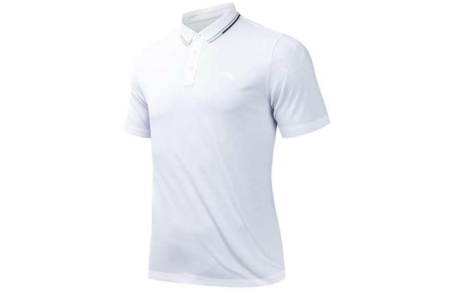 Anta Variety Training Collection Polo Shirt Men's Pure White