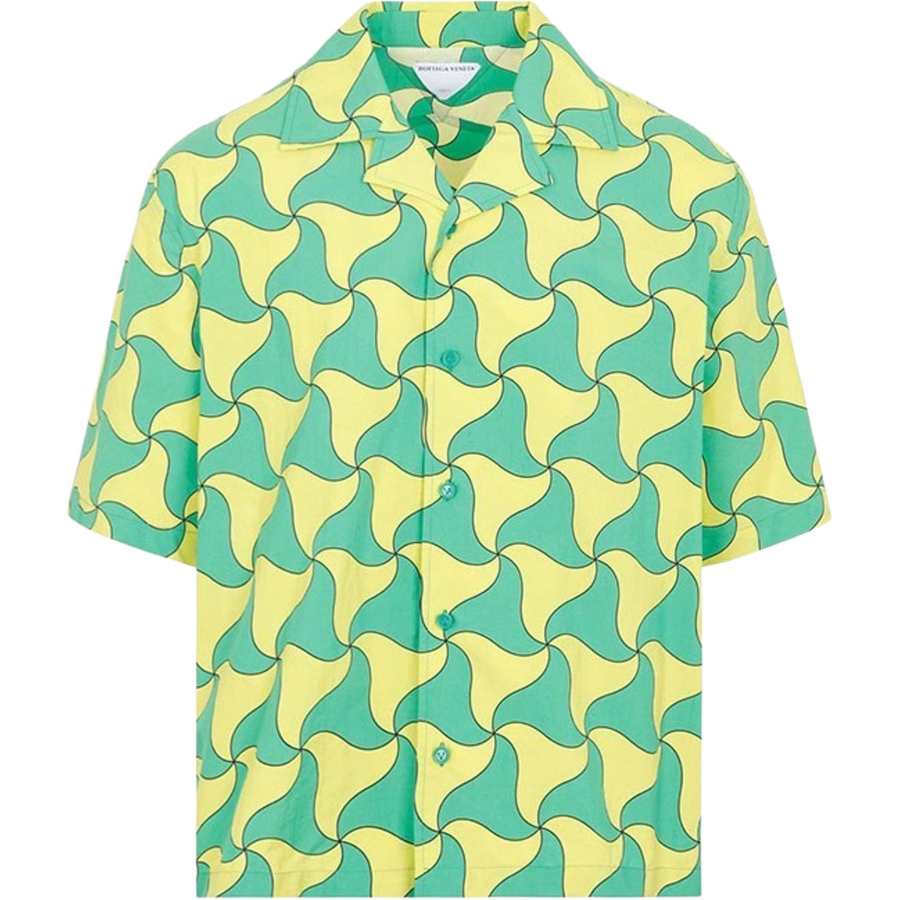 Bottega Veneta 2021 swirl-pattern shirt