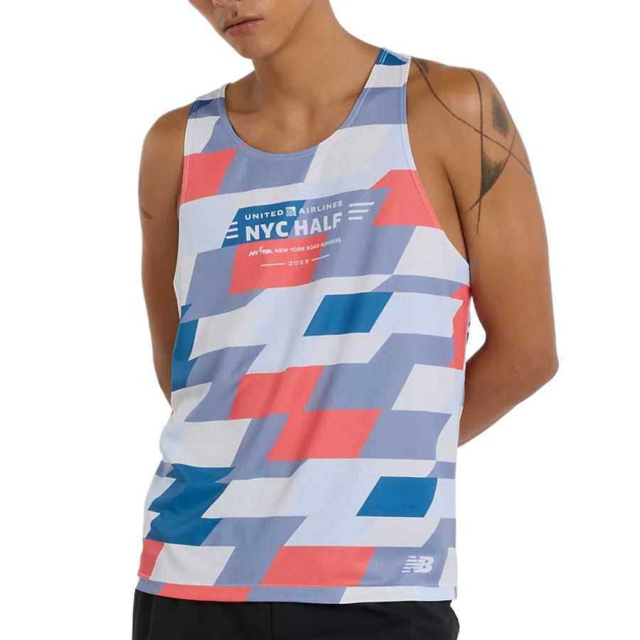 New Balance New Balance United Airlines NYC Tank Top Men's Blue White Pink