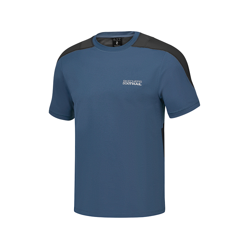 Skechers T Shirt Unisex Kilaogo Marine Blue 027D