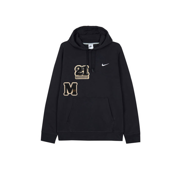 Nike Nike Sweatshirts Men's Black Hooded Moderate Regular