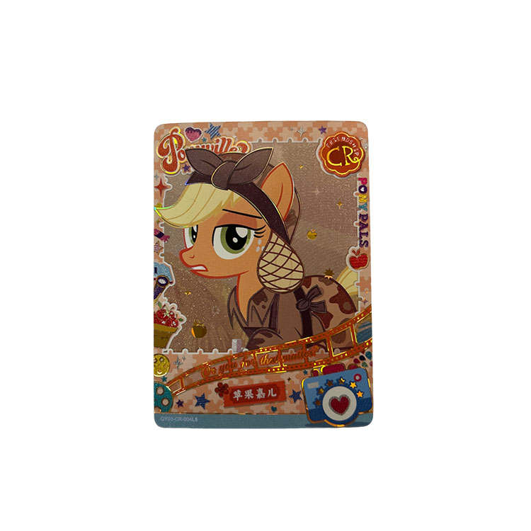 KAYOU My Little Pony Card, Fun Shadow Pack Third Edition CR Card, Applejack CR Card IP / Anime Cards 1 Pc