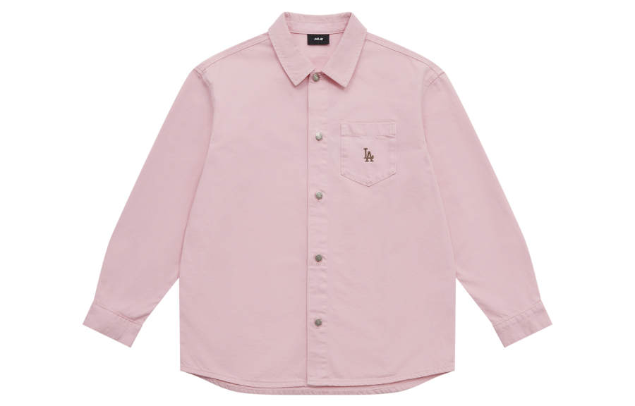 MLB Preppy Style Collection Los Angeles Dodgers SS25 Shirt Unisex Pink