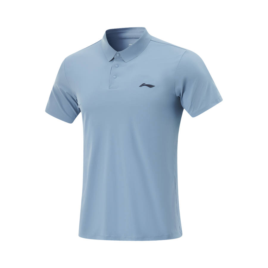 Li-Ning Li Ning Fitness Series Polo Shirt Men's Wild Gray Blue